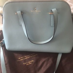 Kate Spade baby blue crossbody bag.